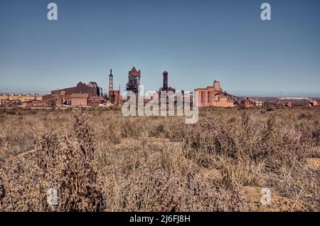 Saldanha Steel situated on the West Coast of South Africa. Stock Photo