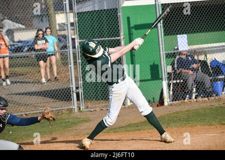 Baseball in Action Stock Photo