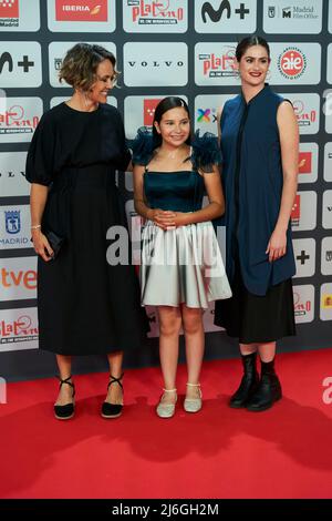 Madrid. Spain. 20220501,  Ana Cristina Ordonez, Rachel Daisy Ellis, Maya Scherr attends Platino Awards 2022 - Red Carpet at Palacio Municipal de Congresos on May 1, 2022 in Madrid, Spain Credit: MPG/Alamy Live News Stock Photo