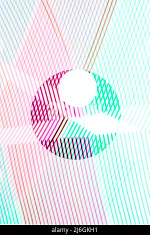 Cross line color on the white background. Stock Photo