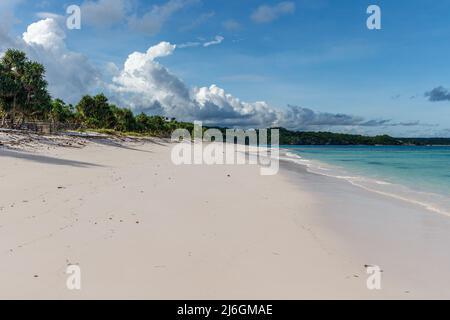 White sand Loedi Beach at Rote Island, East Nusa Tenggara province, Indonesia Stock Photo
