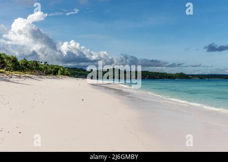 White sand Loedi Beach at Rote Island, East Nusa Tenggara province, Indonesia Stock Photo