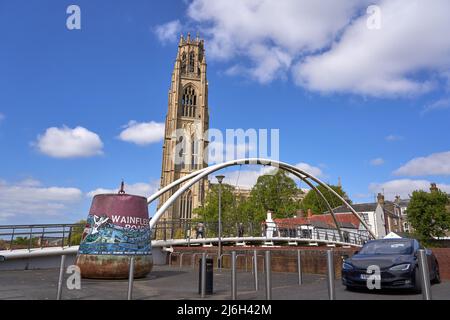 Tall cathedral in Boston, Lincolnshire, UK Stock Photo