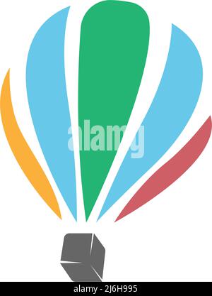 Air ballon icon logo design illustration vector Stock Vector