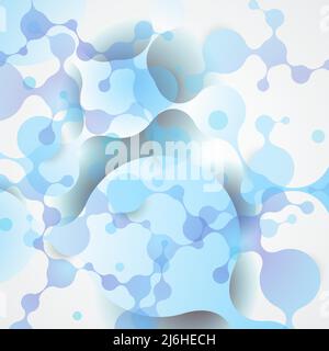Science abstract background with molecular structure. Vector illustration Stock Vector