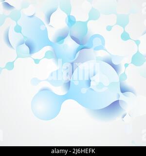 Abstract network design with molecular structure Stock Vector