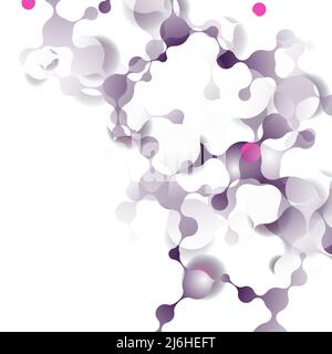 Abstract beautiful structure and DNA molecule Stock Vector