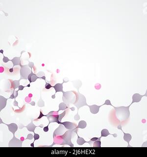 Abstract beautiful structure and DNA molecule Stock Vector