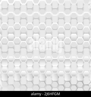 Adstract connection background with hexagonal white and grey pattern Stock Vector