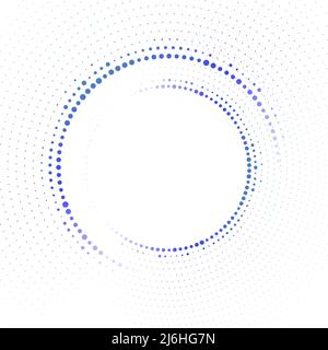 Color abstract halftone circle design element. Vector illustration Stock Vector