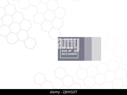 Vector abstract geometric shape with hexagons molecule connect Stock Vector