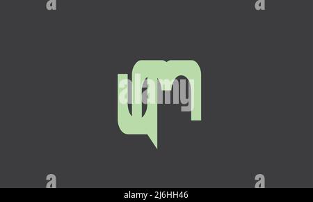 Alphabet letters Initials monogram logo Stock Vector