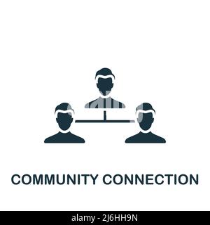 Connection icon. Monochrome simple icon for templates, web design and ...