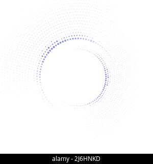 Technology circle with dots. Vector illustration Stock Vector