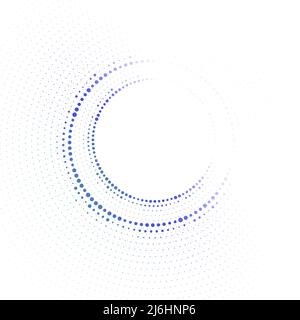 Technology circle with dots. Vector illustration Stock Vector