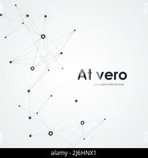 Network connect technology communication background Stock Vector