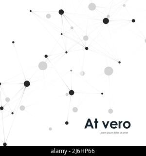 Molecules Concept of neurons and nervous system vector Stock Vector