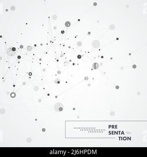 Abstract connect molecule background. Medical and technological concept. Vector illustration Stock Vector