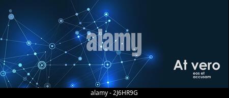 Internet connection abstract sense of science and technology graphic design background. Vector illustration Stock Vector