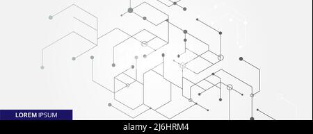 bright abstract molecule on a white background. Stock Vector