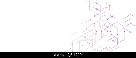 Abstract design of molecules. Vector illustration Stock Vector