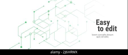 Abstract design of molecules. Vector illustration Stock Vector