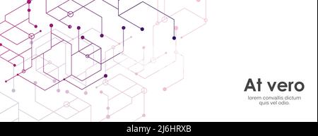 Abstract background of medical substance and molecule. Stock Vector