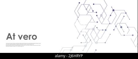 Abstract design of molecules. Vector illustration Stock Vector