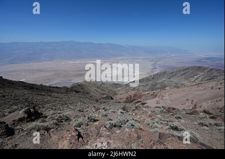 Dante's view which overlooks Death Valley in California. Stock Photo