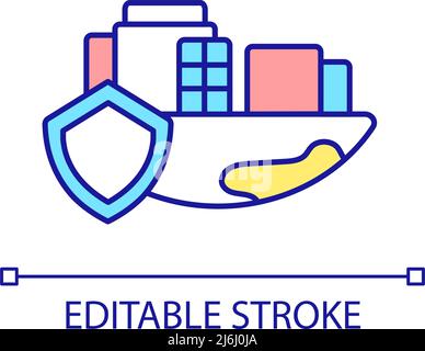 Security guard RGB color icon Stock Vector Image & Art - Alamy