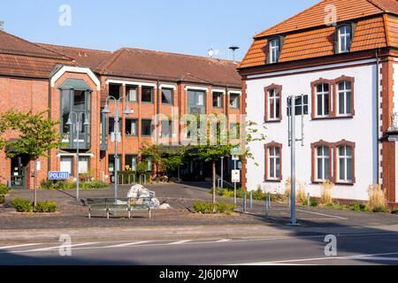 Deutschland, NRW, Kreis Heinsberg, Wassenberg, Polizei und Rathaus Stock Photo