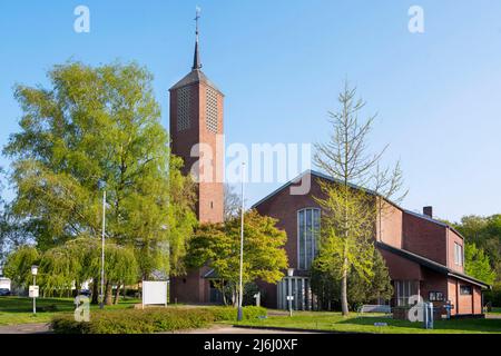 Deutschland, NRW, Kreis Heinsberg, Wassenberg, St. Mariä Himmelfahrt Stock Photo