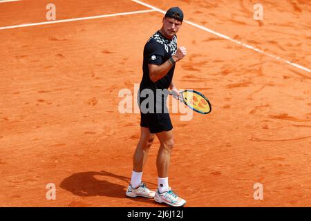 22th Apr 2022; RCT Barceloona, Barcelona, Spain; Barcelona Open Banc Sabadell, ESP: Barcelona Open Banc Sabadell 2022 - Day five; Marton Fucsovics Stock Photo