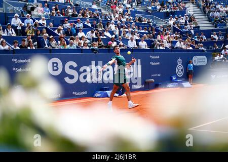 22th Apr 2022; RCT Barceloona, Barcelona, Spain; Barcelona Open Banc Sabadell, ESP: Barcelona Open Banc Sabadell 2022 - Day five; Carlos Alcaraz Stock Photo