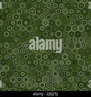 Honeycomb inspired abstract geometric seamless pattern of hexagons Stock Vector