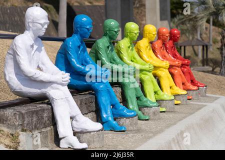 7 moai hi-res stock photography and images - Alamy