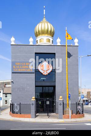 Sri Guru Kalgidhar Gurdwara Sikh Temple CATHERINE STREET,HYDE PARK, DONCASTER South Yorkshire England uk gb Europe Stock Photo