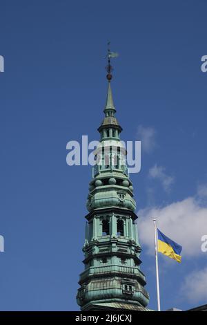 Copenhagen/Denmark/.02 May2022/.Tourist ready for   canal boat cruise in l Copenhagen. channel in danish capital.(Photo..Francis Dean/Dean Pictures) Stock Photo