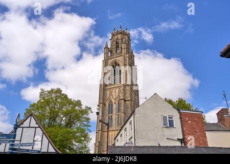 Tall cathedral in Boston, Lincolnshire, UK Stock Photo