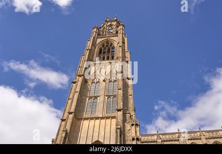 Tall cathedral in Boston, Lincolnshire, UK Stock Photo