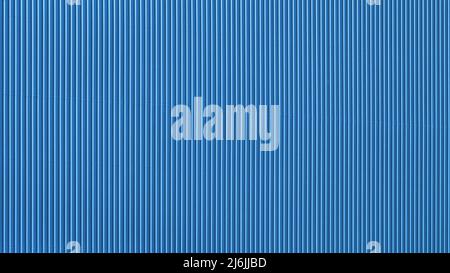 Construction  with a large number of parallel straight metal elements fastened together, tinted in blue Stock Photo