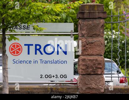 02 May 2022, Rhineland-Palatinate, Mainz: Exterior view of Tron GmbH in Mainz. The non-profit Tron GmbH, founded by the state in 2010, is to be expanded on the grounds of Mainz University Hospital at a cost of around 200 million euros. Photo: Hannes P. Albert/dpa Stock Photo