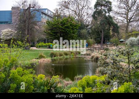 London- April 2022: Pizthanger Manor, a historic house in Ealing, west London- recently reopened as a local attraction with gallery and grounds Stock Photo