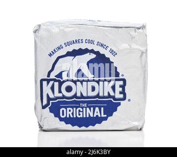 IRVINE, CALIFORNIA - 2 MAY 2022: An Original Klondike Ice Cream Bar. Stock Photo