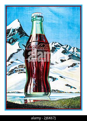 Coca-Cola top Poster Rare Collection 1954