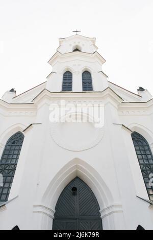 Minsk, Belarus. August 2021. Zolotogorsky Church of the Holy Trinity of St. Roch Stock Photo