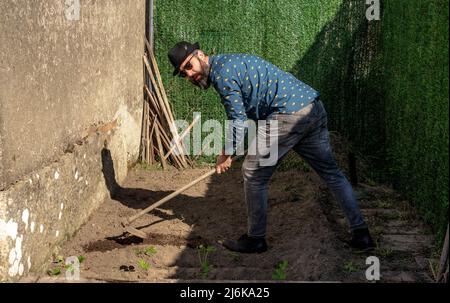 man with beard Stock Photo