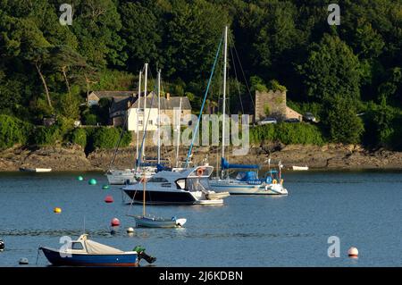 Helford River, Cornwall - 19 July 202: Views of the helford river Stock Photo