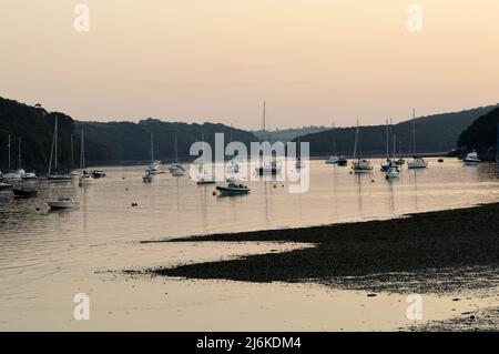 Helford River, Cornwall - 19 July 202: Views of the helford river Stock Photo