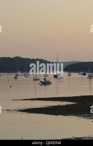 Helford River, Cornwall - 19 July 202: Views of the helford river Stock Photo